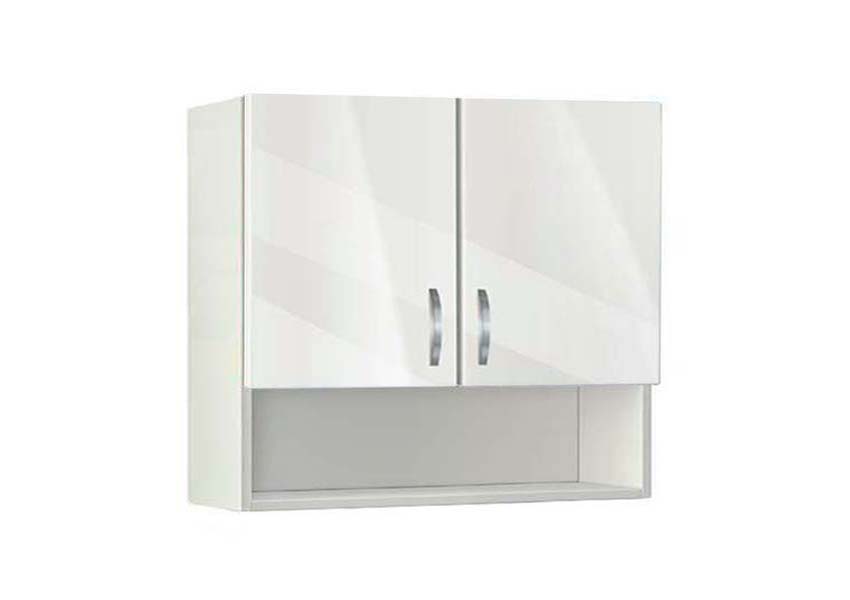 Ντουλάπι Κουζίνας κρεμαστό με ράφι 80εκ, No80 P, 80/72/30, Genomax - Crystal mat